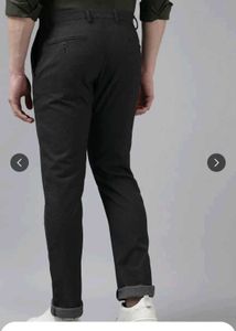 black and white textured trousers