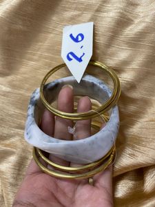 Free Ring with Resin Bangle Set