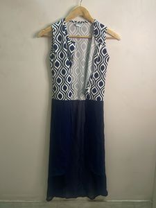 Stylish Geometric Print Sleeveless Dress