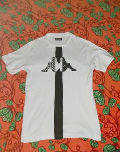 🤍Kappa White T-Shirt with Bold Logo