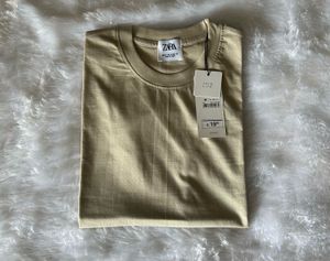 Zara Beige Basic T-Shirt