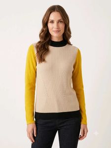 Stylish Colorblock Knit Sweater