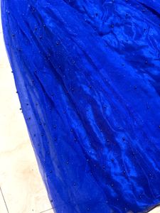 Stunning Orange &amp; Blue Lehenga Set