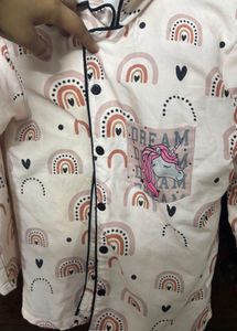Cute Rainbow Unicorn Pajamas set