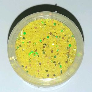 Nail Art Mirror Decor for Women - Lime Yellow