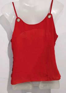 Sparkling Red Sequin Cami Top