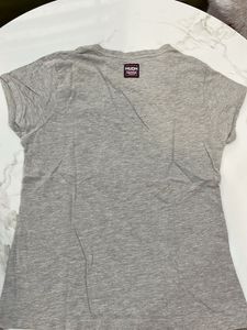 Grey Graphic Tee - 'Stop Following Me'
