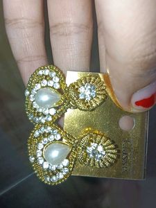 Exquisite Pearl &amp; Crystal Earrings