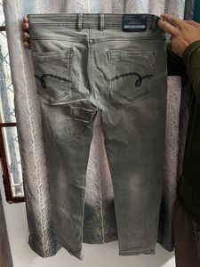 Men's Grey Blue Jeans