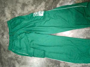 Green Cargo Style Track Pants