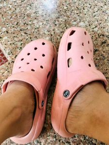 Pink Croc-Style Clogs