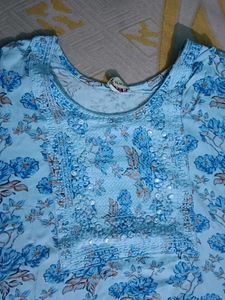 Floral Print Kurta