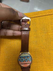 Unique Geometric Print Watch