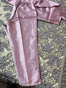 Elegant Pink Kurta Set with Floral Dupatta