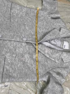 Stylish Grey Textured Coat