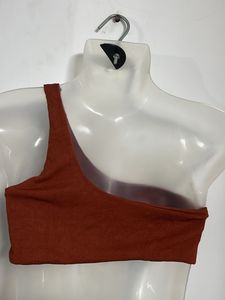 Ribbed One Shoulder Crop Top