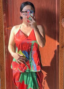 Vibrant Floral Print cord set