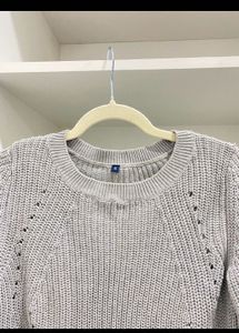 Women Grey Knit Sweater