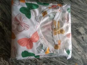 Chic Butterfly Print Kurta