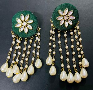 Fancy Fabric Earrings All Colours Available