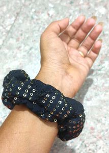 Sparkling Sequin &amp; Silky Scrunchies Set