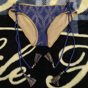 Boho Blue Crochet Bikini Set