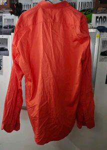 Men's Orange Long Sleeve Shirt