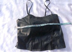 Faux Leather Camisole Top