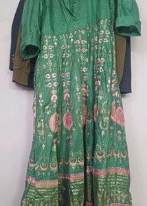 W brand Green festive kurta