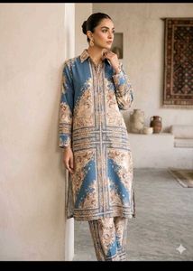 Chic Pastel Green Embroidered Kurta Set