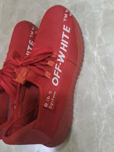 OFF-WHITE Dupe Red Sneakers