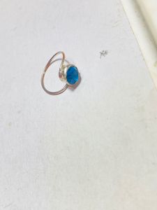 Elegant Blue Gem Nose Pin