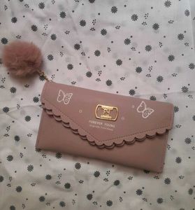 Cute Pink Scalloped Vintage Wallet