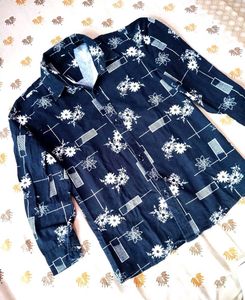 Floral Print Shirt 🤍🧒🏻