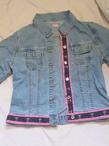 Denim Jacket with Cocktail Ribbon