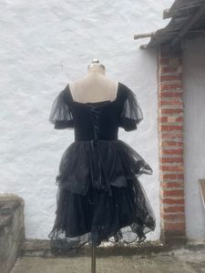 Elegant Black Tulle Dress