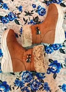 Cozy Suede Platform Boots
