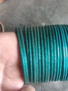 Sparkling Teal Bangle Set
