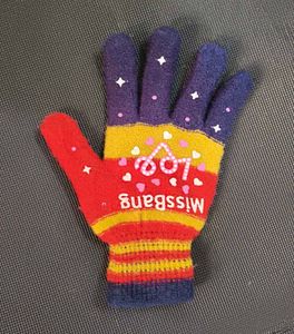 Colorful Striped Winter Gloves