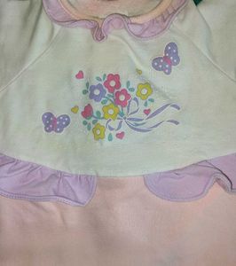 Cute Baby Girl Romper (0 to 6 months)
