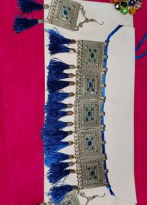 Metal Blue Colour Chokar