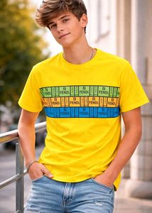 Fendi Roma Italy Yellow T-Shirt