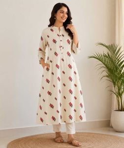 ♥️🤍🩶Pocket Cotton Kurti