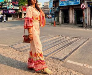 Boho co-ord with Bell Sleeves