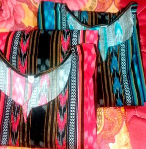 Elegant Sambalpuri print Kurtis combo with Strikin