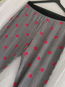 victoria's  secret Gingham Heart Pajama Bottoms
