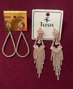 Stunning Rhinestone Drop Earrings Set