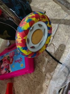 Baby Crib with Cartoon Print