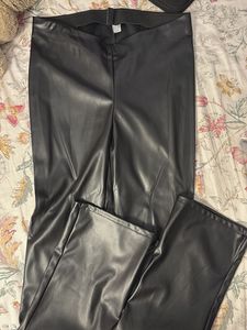 Stylish Black Faux Leather Pants