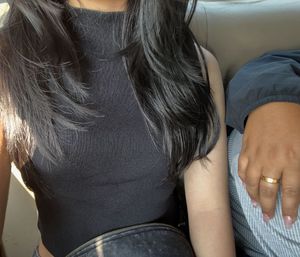 Sleek Black Sleeveless Turtleneck Top